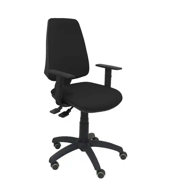SILLA ELCHE S BALI NEGRO BRAZOS REGULABLES RUEDAS DE PARQUET 14SBALI840B10RP PIQUERAS Y CRESPO SILLA ELCHE S BALI NEGRO BRAZOS REGULABLES RUEDAS DE PARQUET 14SBALI840B10RP PIQUERAS Y CRESPO