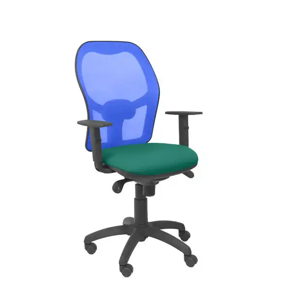 SILLA JORQUERA MALLA AZUL ASIENTO BALI VERDE SILLA JORQUERA MALLA AZUL ASIENTO BALI VERDE