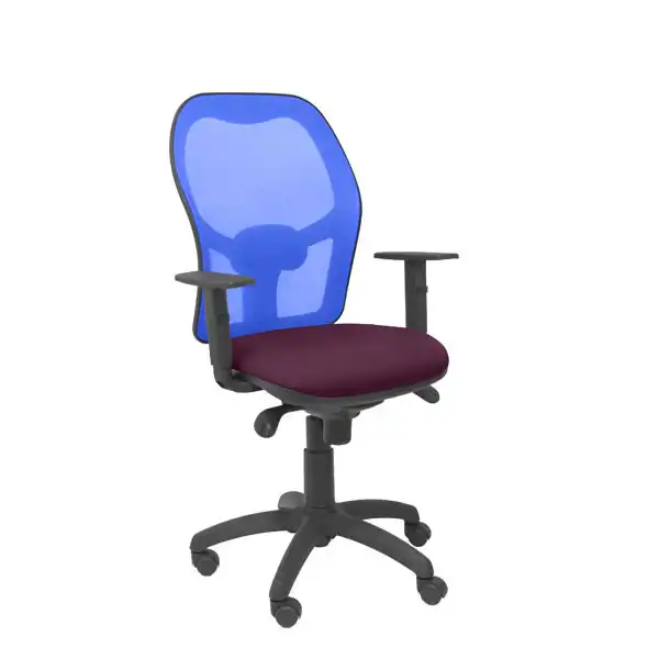 SILLA JORQUERA MALLA AZUL ASIENTO BALI MORADO SILLA JORQUERA MALLA AZUL ASIENTO BALI MORADO