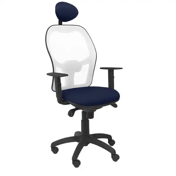 SILLA JORQUERA MALLA BLANCA ASIENTO BALI AZUL MARINO CON CABECERO FIJO 15SBBALI200C PIQUERAS Y CRESPO SILLA JORQUERA MALLA BLANCA ASIENTO BALI AZUL MARINO CON CABECERO FIJO 15SBBALI200C PIQUERAS Y CRESPO