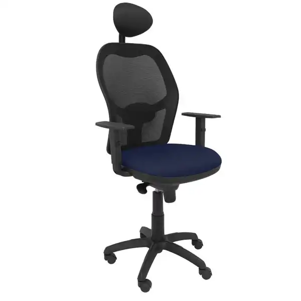 SILLA JORQUERA MALLA NEGRA ASIENTO BALI AZUL MARINO CON CABECERO FIJO 15SNBALI200C PIQUERAS Y CRESPO SILLA JORQUERA MALLA NEGRA ASIENTO BALI AZUL MARINO CON CABECERO FIJO 15SNBALI200C PIQUERAS Y CRESPO