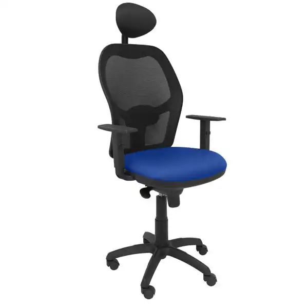 SILLA JORQUERA MALLA NEGRA ASIENTO BALI AZUL CON CABECERO FIJO 15SNBALI229C PIQUERAS Y CRESPO SILLA JORQUERA MALLA NEGRA ASIENTO BALI AZUL CON CABECERO FIJO 15SNBALI229C PIQUERAS Y CRESPO