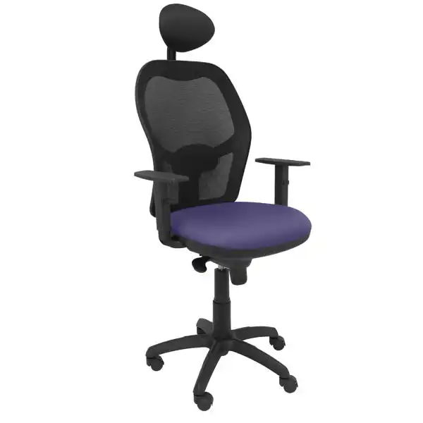SILLA JORQUERA MALLA NEGRA ASIENTO BALI AZUL CLARO CON CABECERO FIJO 15SNBALI261C PIQUERAS Y CRESPO SILLA JORQUERA MALLA NEGRA ASIENTO BALI AZUL CLARO CON CABECERO FIJO 15SNBALI261C PIQUERAS Y CRESPO