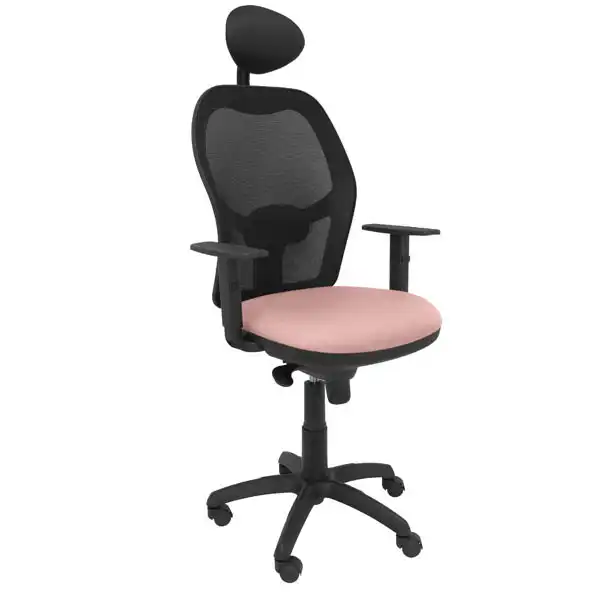 SILLA JORQUERA MALLA NEGRA ASIENTO BALI ROSA PÁLIDO CON CABECERO FIJO 15SNBALI710C PIQUERAS Y CRESPO SILLA JORQUERA MALLA NEGRA ASIENTO BALI ROSA PÁLIDO CON CABECERO FIJO 15SNBALI710C PIQUERAS Y CRESPO