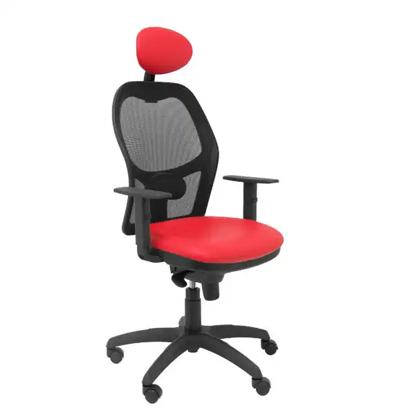 SILLA JORQUERA MALLA NEGRA ASIENTO SIMILPIEL ROJO CON CABECERO FIJO 15SNSPRJC PIQUERAS Y CRESPO SILLA JORQUERA MALLA NEGRA ASIENTO SIMILPIEL ROJO CON CABECERO FIJO 15SNSPRJC PIQUERAS Y CRESPO
