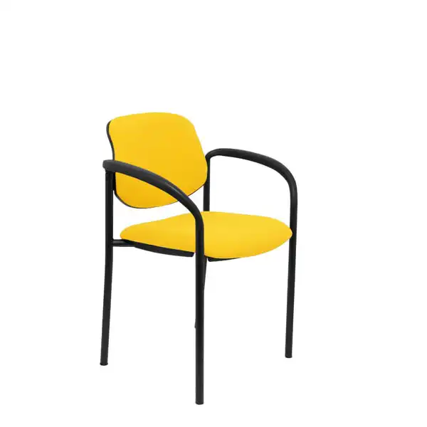 SILLA FIJA VILLALGORDO BALI AMARILLO CHASIS NEGRO CON BRAZOS 27NBALI100CB PIQUERAS Y CRESPO SILLA FIJA VILLALGORDO BALI AMARILLO CHASIS NEGRO CON BRAZOS 27NBALI100CB PIQUERAS Y CRESPO