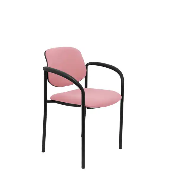 SILLA FIJA VILLALGORDO BALI ROSA CHASIS NEGRO CON BRAZOS 27NBALI710CB PIQUERAS Y CRESPO SILLA FIJA VILLALGORDO BALI ROSA CHASIS NEGRO CON BRAZOS 27NBALI710CB PIQUERAS Y CRESPO