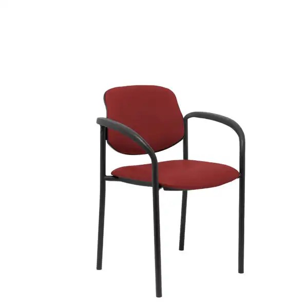 SILLA FIJA VILLALGORDO SIMILPIEL GRANATE CHASIS NEGRO CON BRAZOS 27NSPGRACB PIQUERAS Y CRESPO SILLA FIJA VILLALGORDO SIMILPIEL GRANATE CHASIS NEGRO CON BRAZOS 27NSPGRACB PIQUERAS Y CRESPO