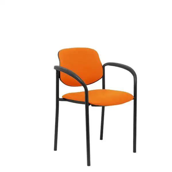 SILLA FIJA VILLALGORDO SIMILPIEL NARANJA CHASIS NEGRO CON BRAZOS 27NSPNACB PIQUERAS Y CRESPO SILLA FIJA VILLALGORDO SIMILPIEL NARANJA CHASIS NEGRO CON BRAZOS 27NSPNACB PIQUERAS Y CRESPO