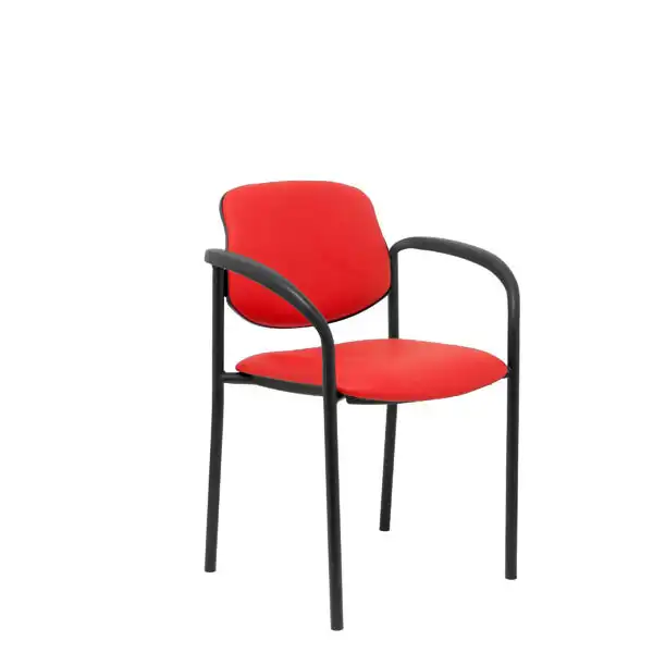 SILLA FIJA VILLALGORDO SIMILPIEL ROJO CHASIS NEGRO CON BRAZOS 27NSPRJCB PIQUERAS Y CRESPO SILLA FIJA VILLALGORDO SIMILPIEL ROJO CHASIS NEGRO CON BRAZOS 27NSPRJCB PIQUERAS Y CRESPO