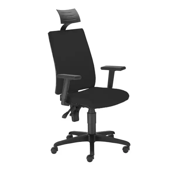 SILLA LEZUZA ARÁN NEGRO CON BRAZOS REGULABLES CON CABECERO 322NECC PIQUERAS Y CRESPO SILLA LEZUZA ARÁN NEGRO CON BRAZOS REGULABLES CON CABECERO 322NECC PIQUERAS Y CRESPO