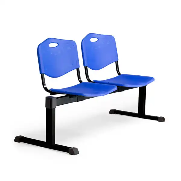 BANCADA CENIZATE 2 PLAZAS CON ASIENTO EN PLÁSTICO INYECTADO AZUL B2PIAZ PIQUERAS Y CRESPO BANCADA CENIZATE 2 PLAZAS CON ASIENTO EN PLÁSTICO INYECTADO AZUL B2PIAZ PIQUERAS Y CRESPO