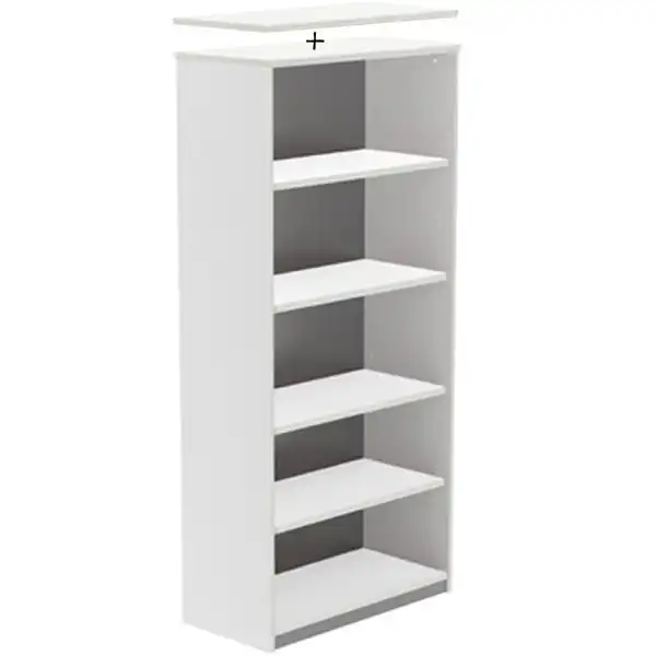 KIT STORE 156x90x45 ARMARIO DE MELAMINA SIN TECHO BLANCA SIN TAPA ROCADA KIT STORE 156x90x45 ARMARIO DE MELAMINA SIN TECHO BLANCA SIN TAPA ROCADA