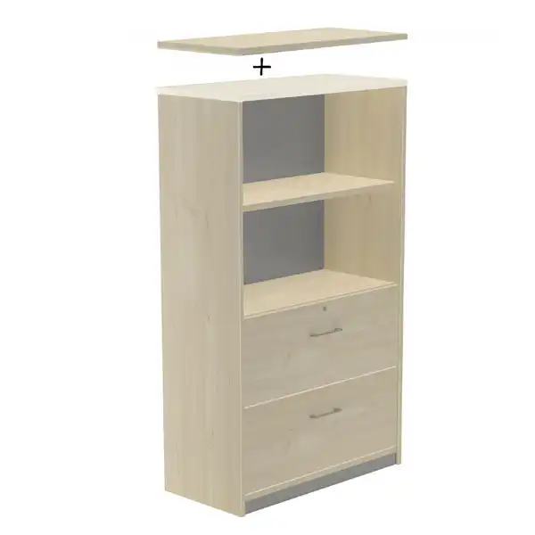 KIT STORE 156x90x45 ARMARIO DE MELAMINA SIN TECHO HAYA/FRONTALES GRIS SIN TAPA ROCADA KIT STORE 156x90x45 ARMARIO DE MELAMINA SIN TECHO HAYA/FRONTALES GRIS SIN TAPA ROCADA
