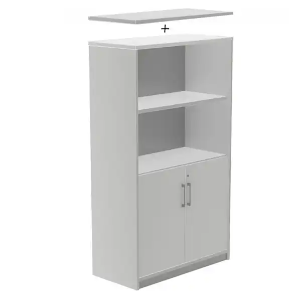 KIT STORE 156x90x45 ARMARIO DE MELAMINA SIN TECHO ALUMINIO/PUERTAS GRIS SIN TAPA ROCADA KIT STORE 156x90x45 ARMARIO DE MELAMINA SIN TECHO ALUMINIO/PUERTAS GRIS SIN TAPA ROCADA