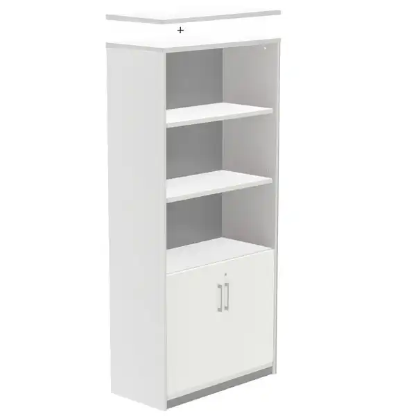 KIT STORE 156x90x45 ARMARIO DE MELAMINA SIN TECHO BLANCA/PUERTAS HAYA SIN TAPA ROCADA KIT STORE 156x90x45 ARMARIO DE MELAMINA SIN TECHO BLANCA/PUERTAS HAYA SIN TAPA ROCADA