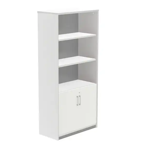 KIT STORE 195x90x45 ARMARIO MELAMINA ESTRUCTURA BLANCA/PUERTAS GRIS ROCADA KIT STORE 195x90x45 ARMARIO MELAMINA ESTRUCTURA BLANCA/PUERTAS GRIS ROCADA