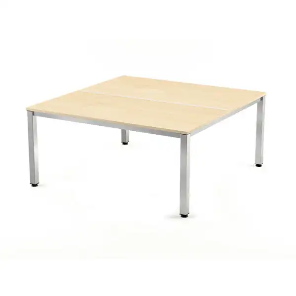 KIT MESA EXECUTIVE DOBLES 160X163 CROMADO / CRISTAL ROCADA KIT MESA EXECUTIVE DOBLES 160X163 CROMADO / CRISTAL ROCADA