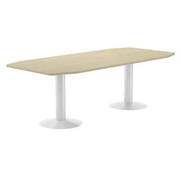KIT MEETING MESA 220x100x72 BLANCO / HAYA ROCADA KIT MEETING MESA 220x100x72 BLANCO / HAYA ROCADA