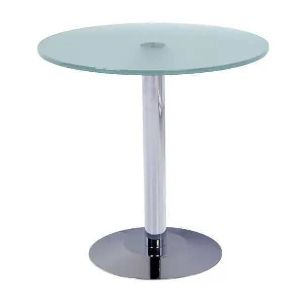 KIT MEETING MESA DIAMETRO 50X50 CROMADO / CRISTAL ROCADA KIT MEETING MESA DIAMETRO 50X50 CROMADO / CRISTAL ROCADA