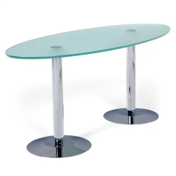 KIT MEETING MESA 115x50 CROMADO / CRISTAL ROCADA KIT MEETING MESA 115x50 CROMADO / CRISTAL ROCADA