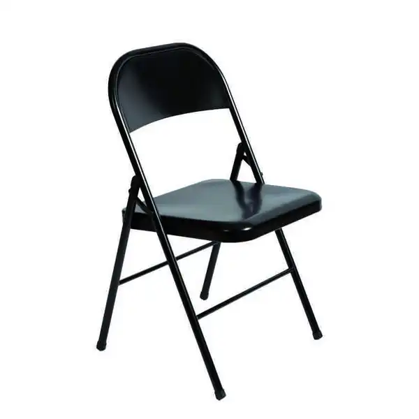 SILLA PLEGABLE ACERO PINTADO NEGRO (pack dos unidades) ROCADA SILLA PLEGABLE ACERO PINTADO NEGRO (pack dos unidades) ROCADA