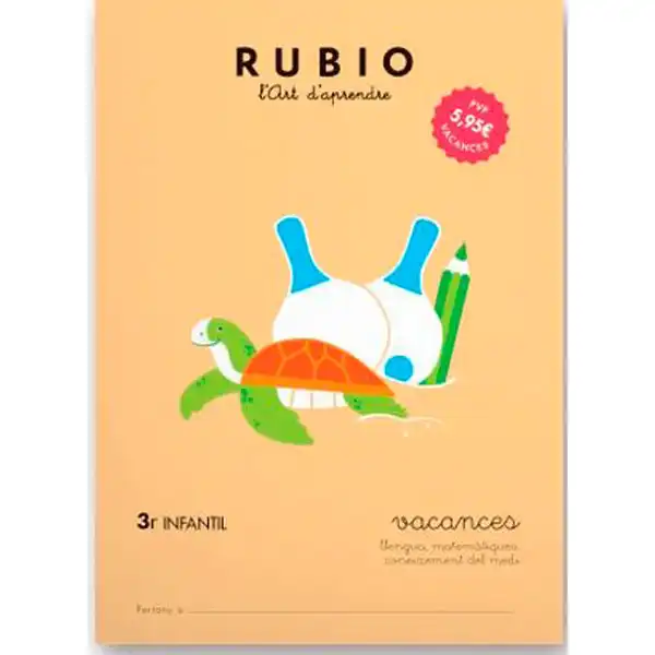RUBIO VACANCES 3 ANYS INFANTIL CATALUNYA 9788415971917 RUBIO VACANCES 3 ANYS INFANTIL CATALUNYA 9788415971917