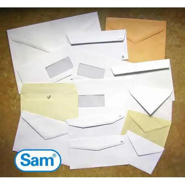 SOBRE CREMA VERJURADO SAM 162X229 MM. 120 GRS. 250 UDS. (210607) SOBRE CREMA VERJURADO SAM 162X229 MM. 120 GRS. 250 UDS. (210607)