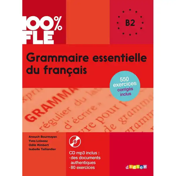GRAMMAIRE ESSENTIELLE B2 LIVRE+CD DIDIER ISBN 9782278087327 GRAMMAIRE ESSENTIELLE B2 LIVRE+CD DIDIER ISBN 9782278087327