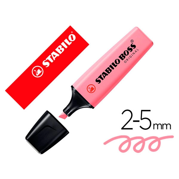 MARCADOR STABILO BOSS FLUORESCENTE PASTEL ROSA CEREZO (70/150) 156912 MARCADOR STABILO BOSS FLUORESCENTE PASTEL ROSA CEREZO (70/150) 156912