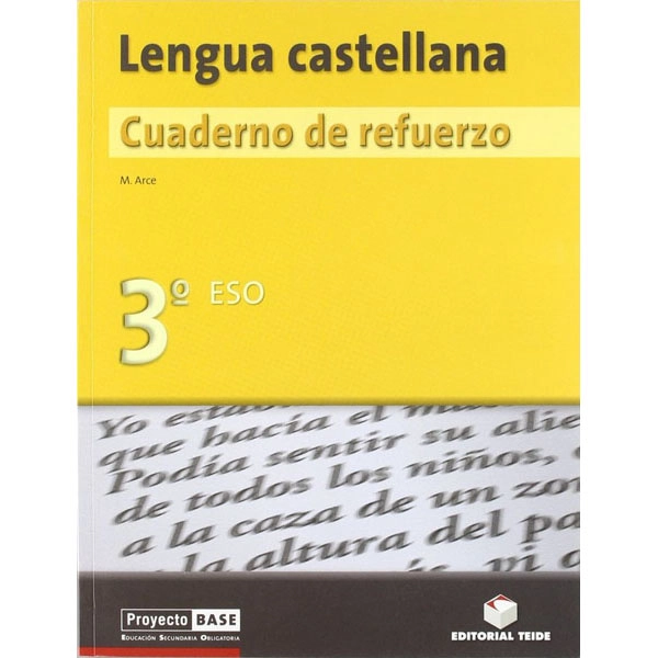 CUADERNO REFUERZO LENGUA CASTELLANA 3 ESO TEIDE 9788430748693 CUADERNO REFUERZO LENGUA CASTELLANA 3 ESO TEIDE 9788430748693