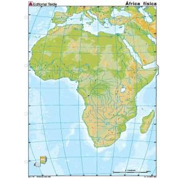 MM. AFRICA FISICO (COLOR) TEIDE 9788430771813 MM. AFRICA FISICO (COLOR) TEIDE 9788430771813