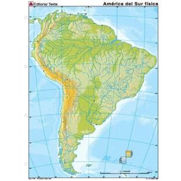 MM. AMERICA DEL SUR FISICO (COLOR) TEIDE 9788430771899 MM. AMERICA DEL SUR FISICO (COLOR) TEIDE 9788430771899