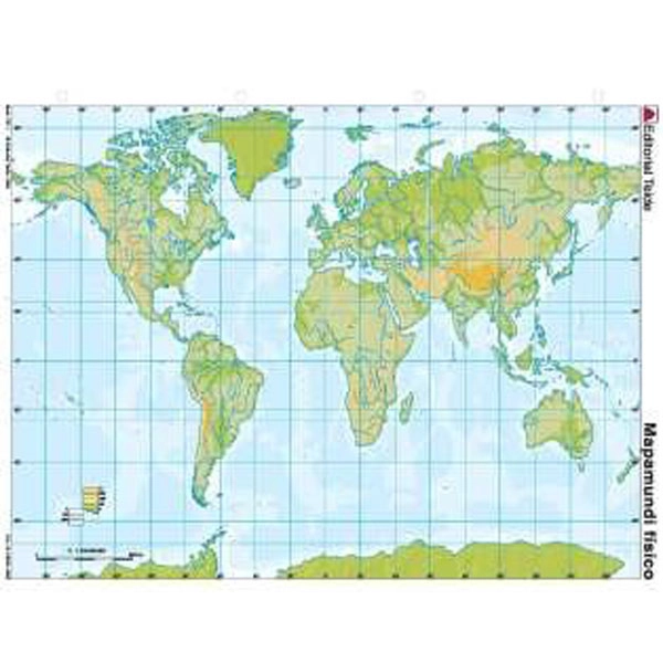 MM. PLANISFERIO FISICO (COLOR) TEIDE 9788430772117 MM. PLANISFERIO FISICO (COLOR) TEIDE 9788430772117