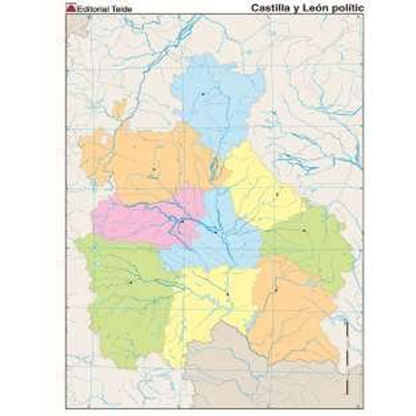 MM. CASTILLA LEON POLITICO (COLOR) TEIDE 9788430772292 MM. CASTILLA LEON POLITICO (COLOR) TEIDE 9788430772292