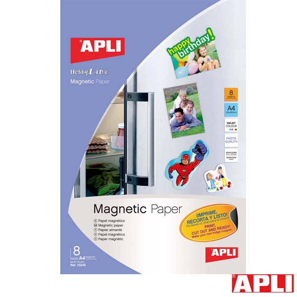 PAPEL MAGNETICO APLI 8H. (10245) PAPEL MAGNETICO APLI 8H. (10245)