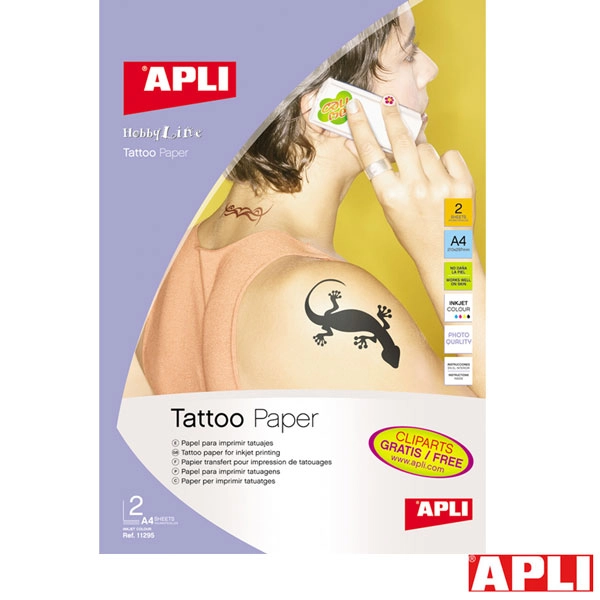 PAPEL A4 PARA TATUAJES INJEKT APLI (11295) PAPEL A4 PARA TATUAJES INJEKT APLI (11295)