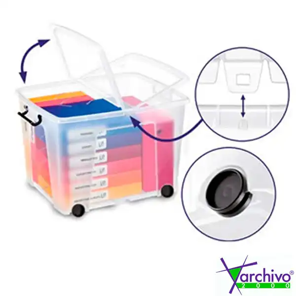 CAJA ALMACENAMIENTO ARCHIVO 2000 6 L. APILABLE CRISTAL (CEHW670 CS TP) CAJA ALMACENAMIENTO ARCHIVO 2000 6 L. APILABLE CRISTAL (CEHW670 CS TP)