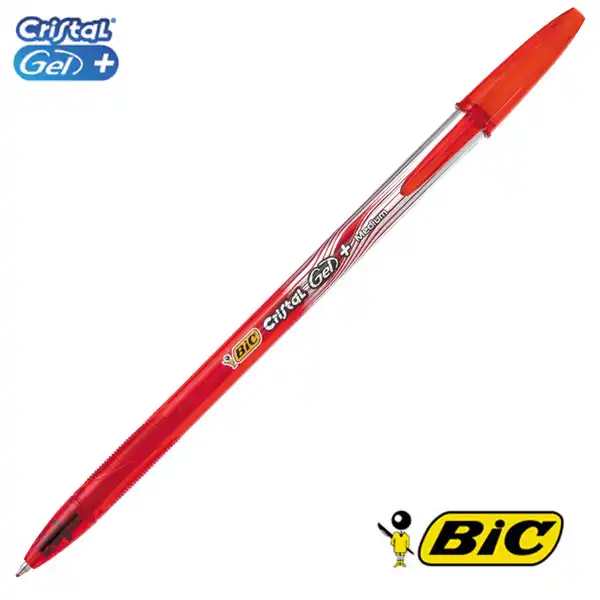 BOLIGRAFO BIC CRISTAL GEL ROJO (919236) 31538 BOLIGRAFO BIC CRISTAL GEL ROJO (919236) 31538