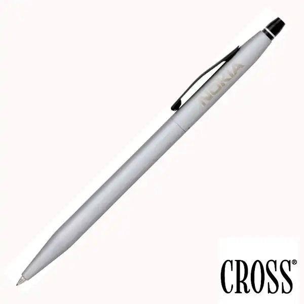 Bolígrafo Click con Tinta de Gel Cromo Satinado Cross® Click CROSS Bolígrafo Click con Tinta de Gel Cromo Satinado Cross® Click CROSS