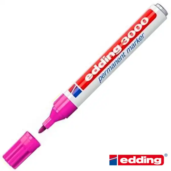 ROTULADOR EDDING 3000 PERMANENTE P. CONICA FINA ROSA 103000-09 ROTULADOR EDDING 3000 PERMANENTE P. CONICA FINA ROSA 103000-09