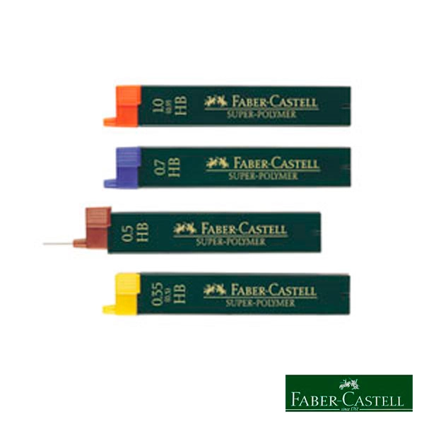 TUBO DE 12 MINAS 0.7 MM. HB FABER CASTELL (120700) TUBO DE 12 MINAS 0.7 MM. HB FABER CASTELL (120700)