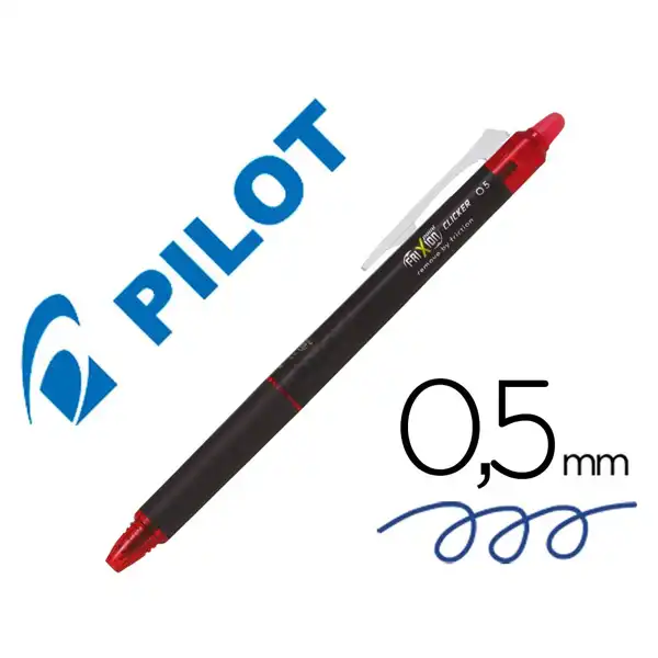 BOLIGRAFO PILOT FRIXION POINT CLICKER BORRABLE 0,5MM ROJO NEFPC BOLIGRAFO PILOT FRIXION POINT CLICKER BORRABLE 0,5MM ROJO NEFPC