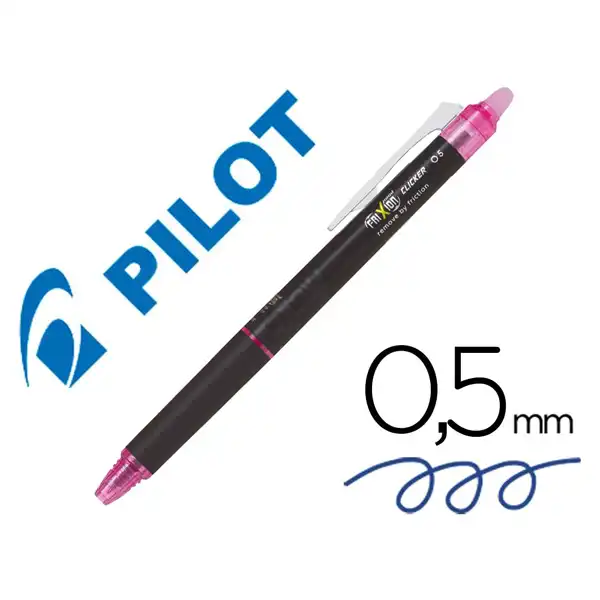 BOLIGRAFO PILOT FRIXION POINT CLICKER BORRABLE 0,5MM ROSA NEFPC BOLIGRAFO PILOT FRIXION POINT CLICKER BORRABLE 0,5MM ROSA NEFPC