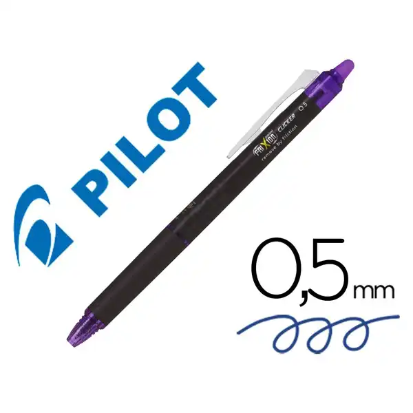 BOLIGRAFO PILOT FRIXION POINT CLICKER BORRABLE 0,5MM VIOLETA NEFPC BOLIGRAFO PILOT FRIXION POINT CLICKER BORRABLE 0,5MM VIOLETA NEFPC