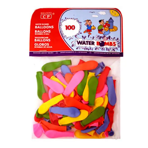 GLOBOS DE AGUA COLORES VARIOS BOLSA DE 100 UNIDADES 20072 GLOBOS DE AGUA COLORES VARIOS BOLSA DE 100 UNIDADES 20072