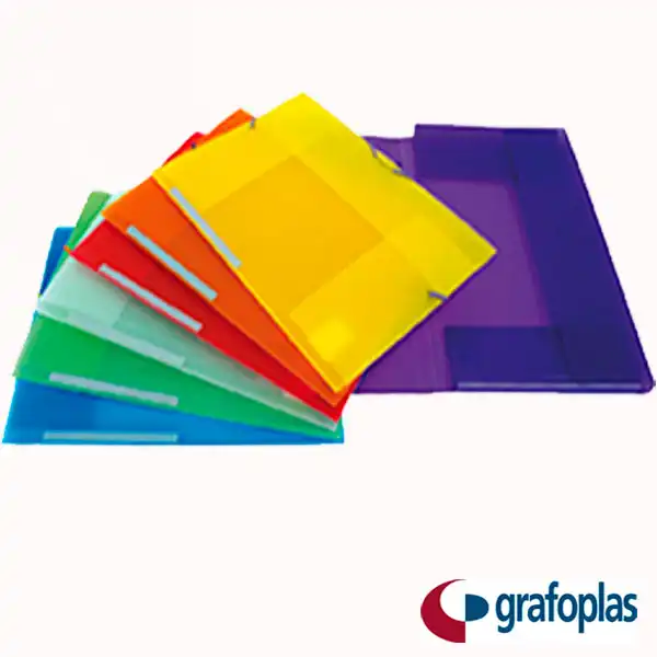 CARPETA GRAFOPLAS 3 SOLAPAS CON GOMAS COLORGRAF AZUL (04801230) CARPETA GRAFOPLAS 3 SOLAPAS CON GOMAS COLORGRAF AZUL (04801230)