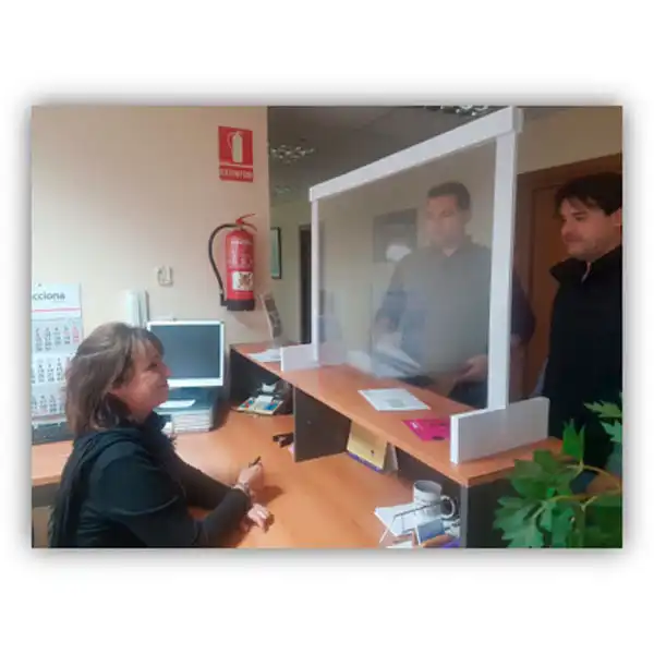 MAMPARA KIT PANTALLA PROTECTORA PARA OFICINAS Y COMERCIOS MAMPARA KIT PANTALLA PROTECTORA PARA OFICINAS Y COMERCIOS