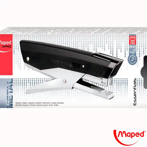 GRAPADORA MAPED DE PINZA ESSENTIAL METAL 24/6 - 26/6 (440210) GRAPADORA MAPED DE PINZA ESSENTIAL METAL 24/6 - 26/6 (440210)