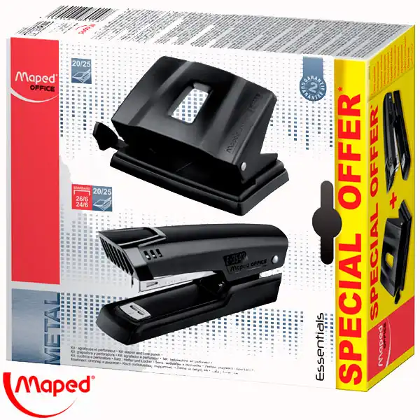 KIT GRAPADORA + PERFORADORA 20/25 H MAPED (898014) KIT GRAPADORA + PERFORADORA 20/25 H MAPED (898014)